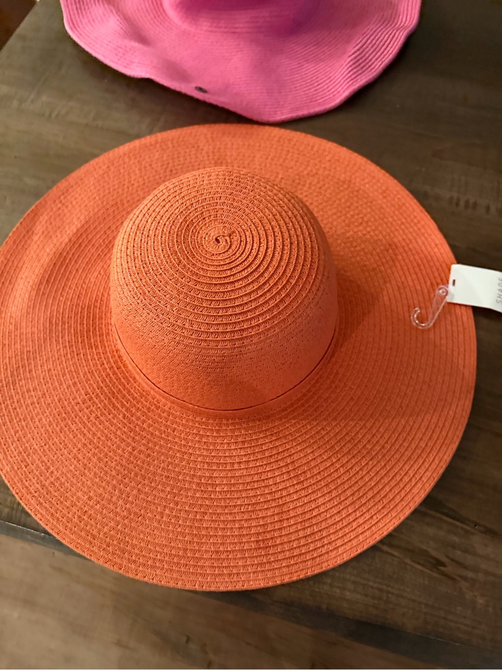 Shade & Shore Wide-Brim Floppy Sun Hat in Orange OS - Picture 5 of 10